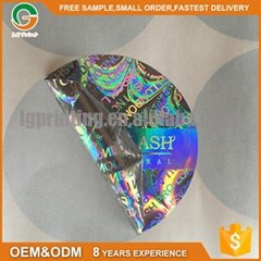 3d Hologram Sticker With Print Holographic Label For Cosmetic