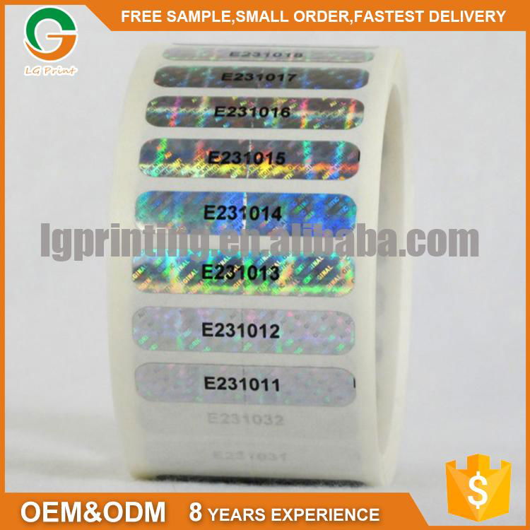 customized 3D laser label security barcode hologram label 3