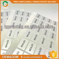 PET gloss silver adhesive label sticker with serial number 4