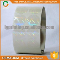 serial number laser silver logo label vinyl sticker in roll