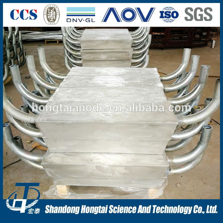 ASTM Certificated aluminum alloy sacrificial anode