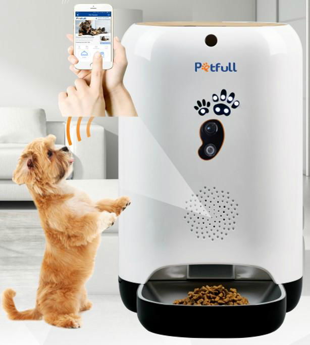 Newest Remote Control Wi-Fi Dog and Cat Feeder Smart Automatic App Pet Feeder 3