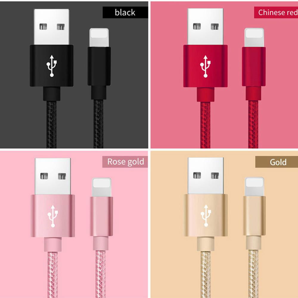  USB Cable Fast Charging Metallic Nylon Braided for Micro cable  3