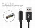 Leather Braided USB AM to Micro USB 1m OEM Fast charging and data transfer cable 5