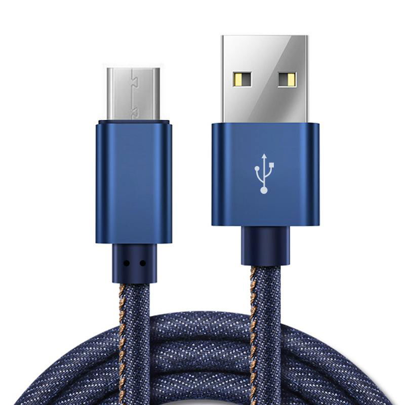 USB 3.0 Jeans Stitched Lightning USB cable for iPhone