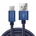 USB 3.0 Jeans Stitched Lightning USB cable for iPhone