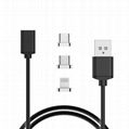 usb 2.0 / 3.0 3 in 1 Magnetic USB A to lightning, Type C, Micro 4