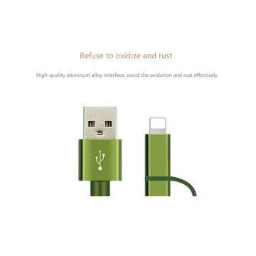 2 in 1 cellphone cable usb data cable mobile phone Charger multifunction cable 5