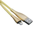 Zinc alloy USB A to lightning data cable