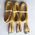 Zinc alloy USB A to lightning data cable for iPhone 3