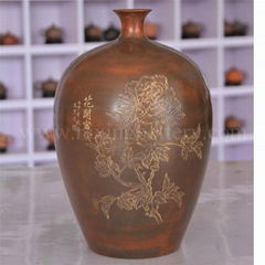 Large Floor Vase Hand Painting Ceramic China Artwork Vase