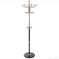 Heavy Duty Metal Standing Coat Rack with Plastic Round Accessory