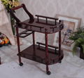 Kitchen Bar Serving Cart on 4 Caster Wheels 1