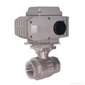 Electric DC24V AC220V Threaded Ends Motorized Ball Valve  2