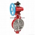 Double Acting Spring Return Pneumatic Wafer Butterfly Valve  3