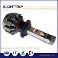 2017 newest dual color LED car headlight 3000K 6000K 45W IP68 12PCS LED lighting 2