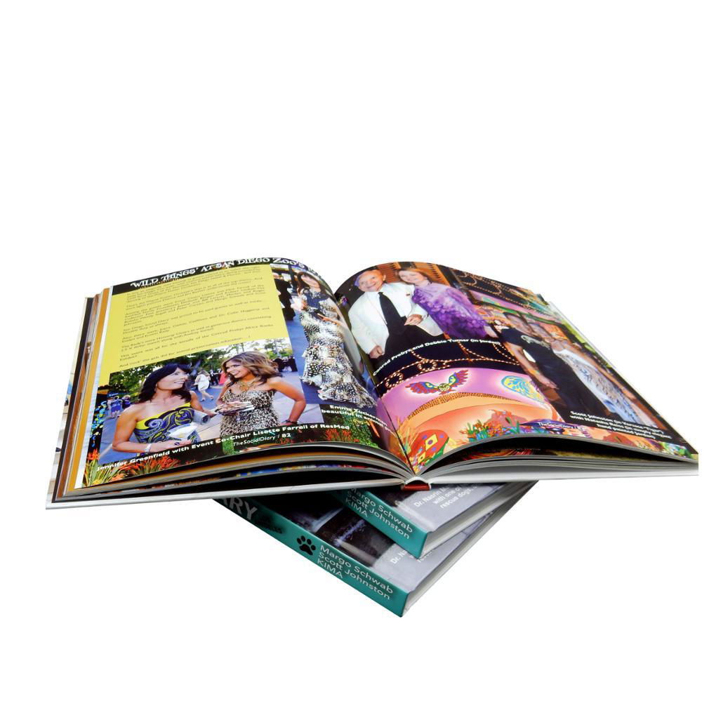 Full color hard cover printing service for books 2