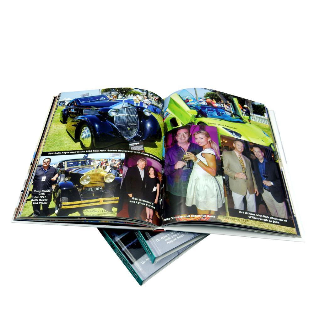 Full color hard cover printing service for books 3