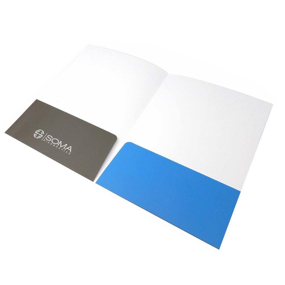 Custom well designed full color presentation folder printing 4