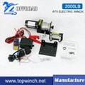 2000lbs  ATV Winch with Wireless Remote