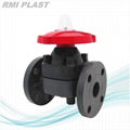 UPVC Diaphragm Valve Weir Type