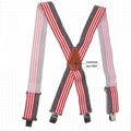 Mens Suspenders X-Back  Braces Elastic and Adjustable