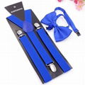 Kids 4 Clip Leather Suspenders Boy