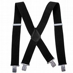 Heavy Duty 2 Inch Wide X Shape Strong Clip Suspender