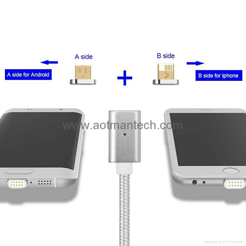 Newest fast charging usb3.1 type c cable magnetic cable connector micro usb cabl 3