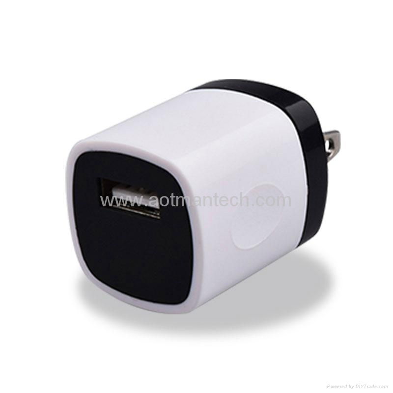 5.0V 1000mA  usb travel adapter charger usb wall mount adapter 2