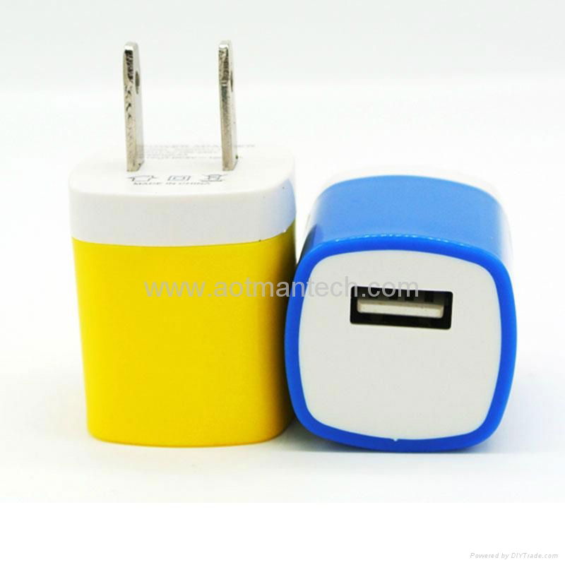 5.0V 1000mA  usb travel adapter charger usb wall mount adapter 5