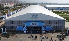 Arcum Tent with Glass Wall for Outdoor Exhibition and Trade Fair