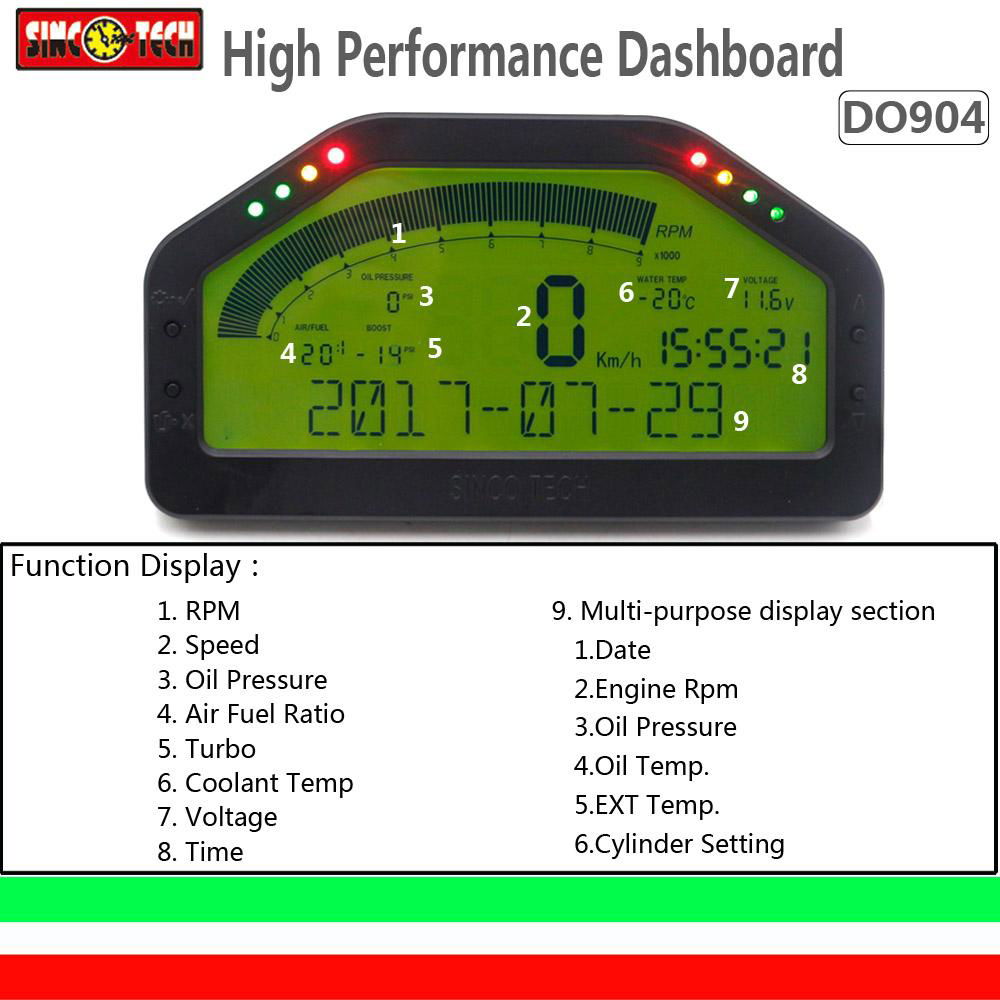 DO904 OBD dashboard gauges