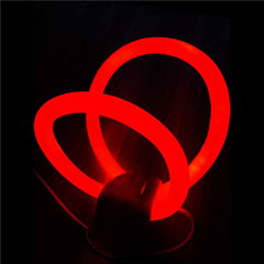 China electric led red color opaque jacket bendable neon sign led neon flex