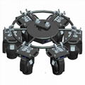 mini rotary circle aluminum led stage