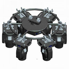 mini rotary circle aluminum led stage equipment truss circle