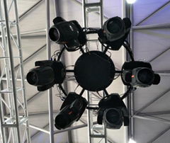 swing stage equipment circle truss lights systems for hanging moving head light