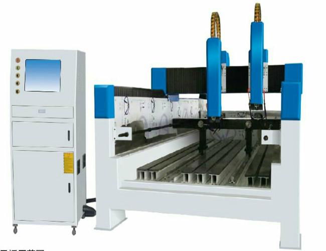 JINAN stone marble cnc machine with rotary axis 2