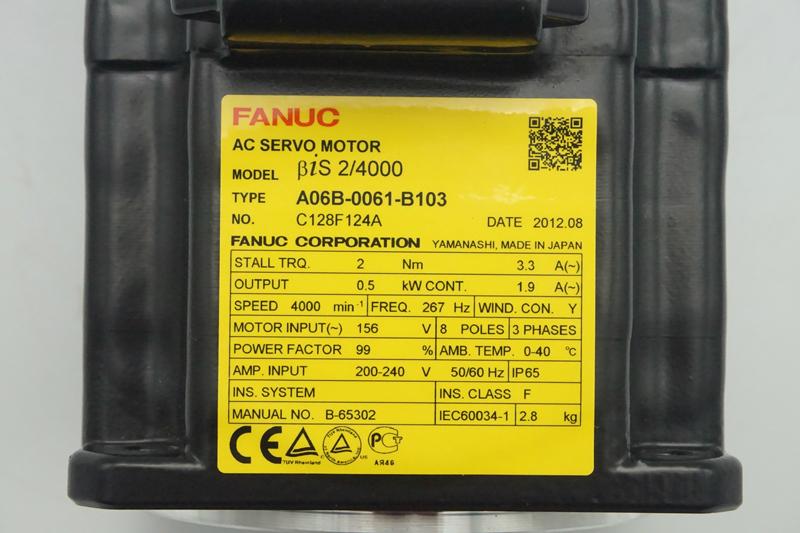 Fanuc servo motor A06B-0061-B103 motor for cnc machine