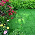 30x30cm interlocking antibacterial artificial plastic grass floor tile with perm 3