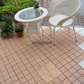 30x30cm non slip roofing glazed white ceramic interlocking flooring tile design  3
