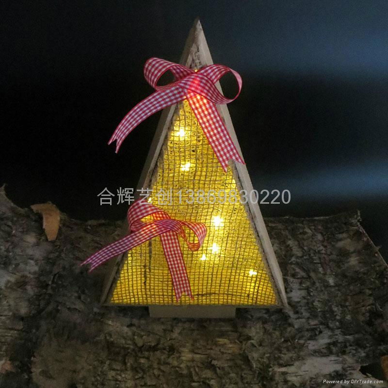 LED wooden christmas light 4