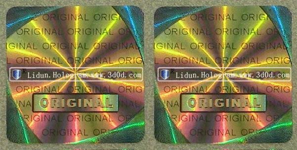 Hot stamping hologram holographic label with color changing 1