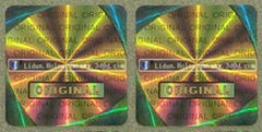 Hot stamping hologram holographic label with color changing