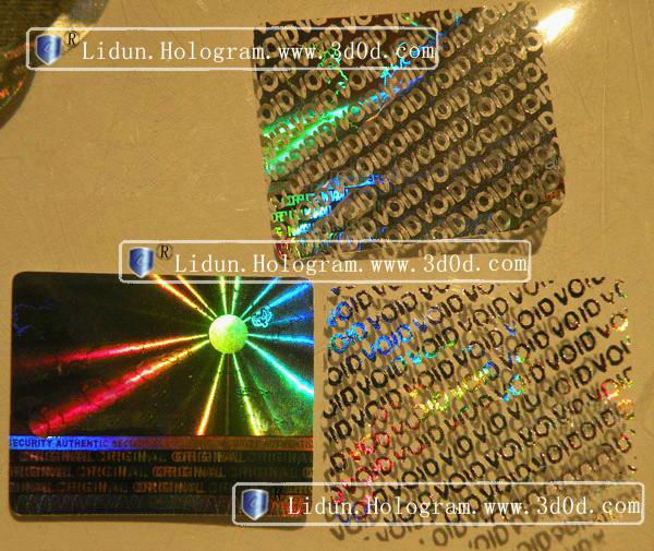 Hot stamping hologram holographic label with color changing 4