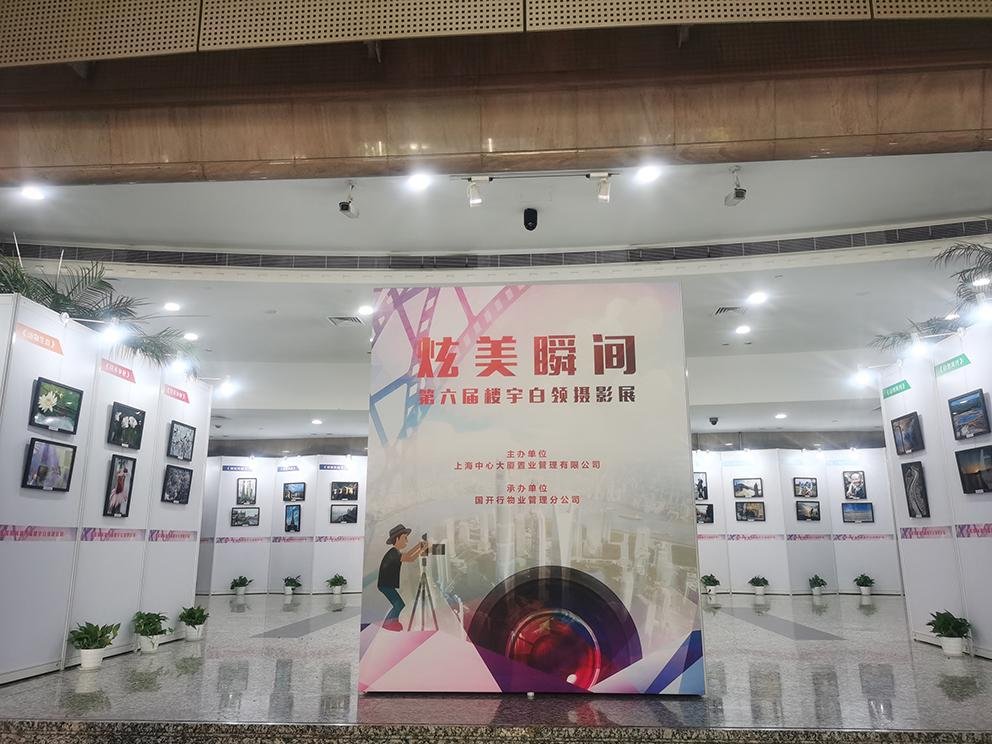 上海畫展挂畫展示使用的展板架白色1X2.5米 5