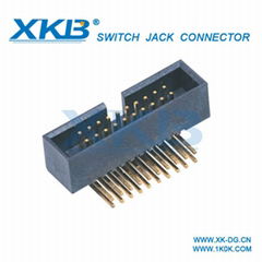 1.27mm spacing box header connector 90