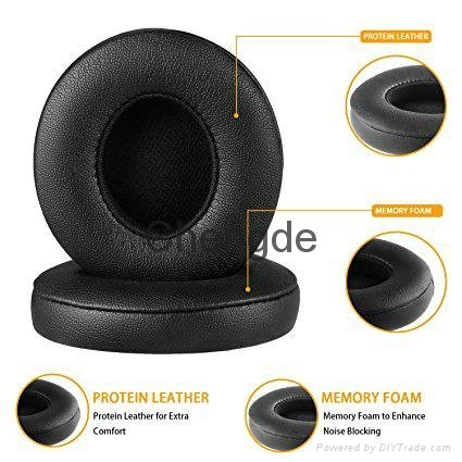 China supplier Replacement Ear Pads Cushions For SOLO2 SOLO2.0 Headphones Black 3