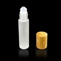 amber frost roll on glass bottle with bamboo lid