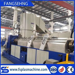 Waste nylon plastic woven bags recycling extruder machine